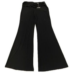 Y2K Low Waisted Flare Pants with Built-In Belt